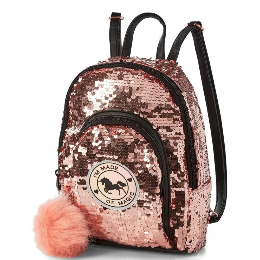 Justice Unicorn Sequin Mini Backpack